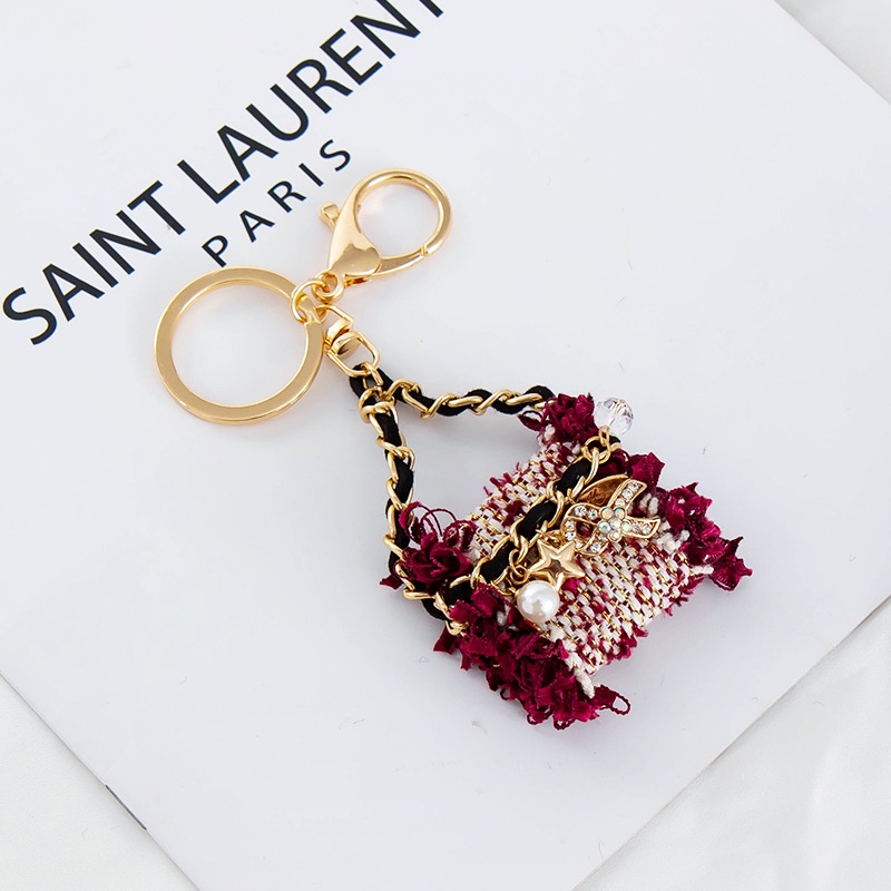 Móc khóa kim loại đính đá thời trang cao cấp