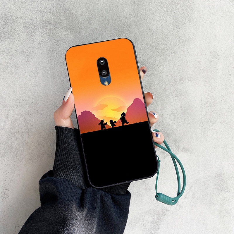 Ốp Lưng Phong Cách Hoạt Hình Kèm Dây Đeo Dùng Cho Sharp Aquos Zero 2 SHV47 Zero2