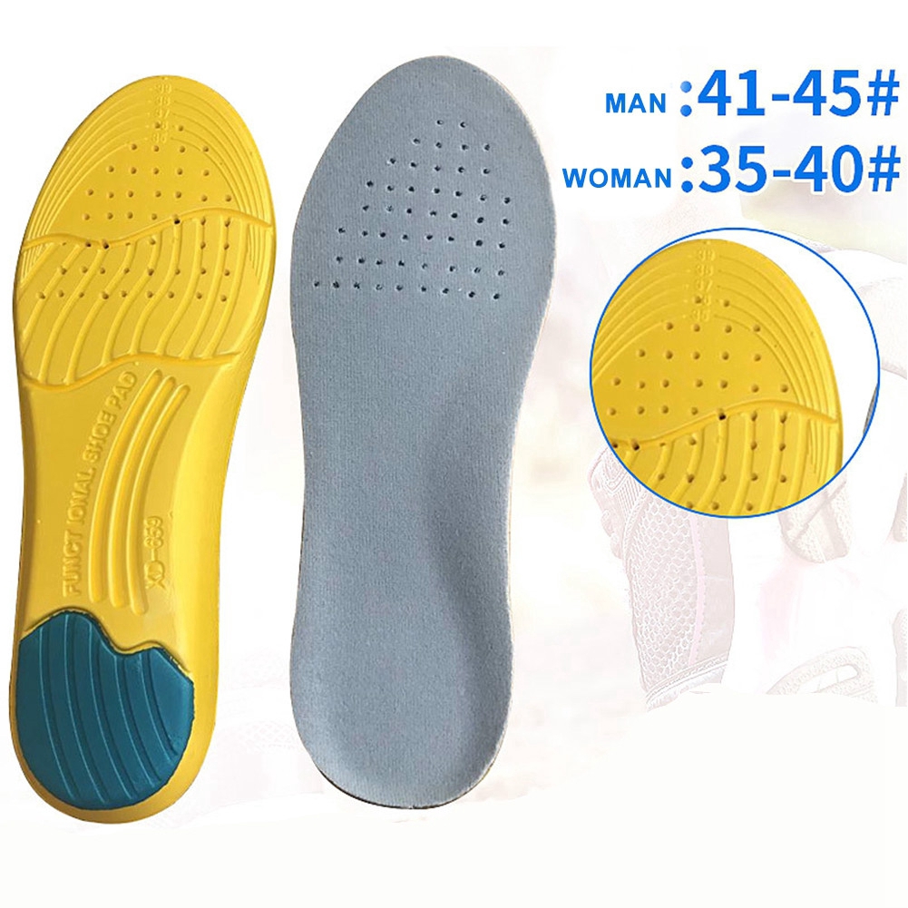 Memory Foam Sport Insoles Sweat Absorption Pads Running Shoe Inserts Breathable Insoles Foot Care