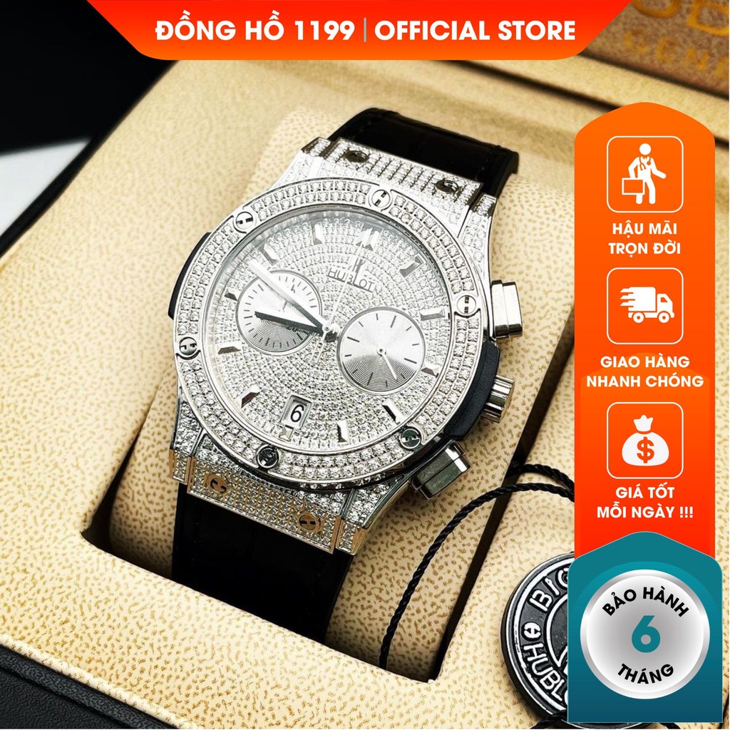 Đồng hồ cơ nam dây cao su cao cấp chống nước chống xước tuyệt đối sang trọng bảo hành 6 tháng HB1704 - 1199 Watches | BigBuy360 - bigbuy360.vn