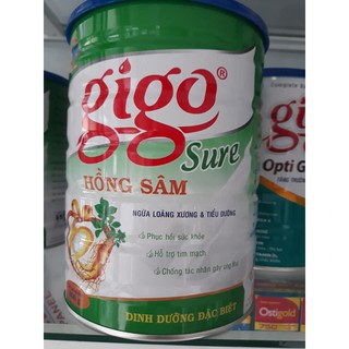 [CHÍNH HÃNG] Sữa Bột Gigo Sure Hồng Sâm 900g