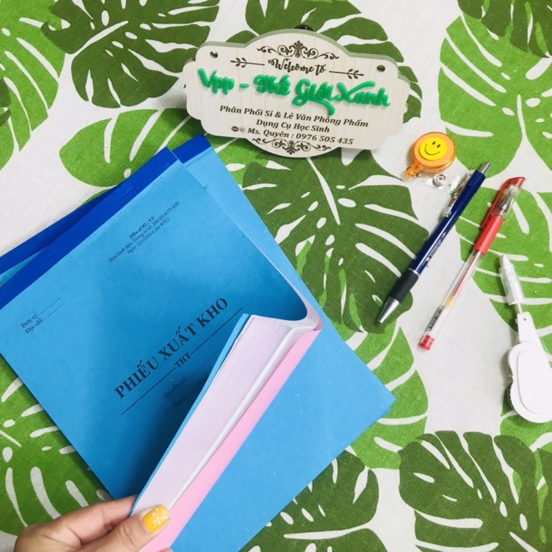 PHIẾU XUẤT KHO 3 LIÊN  LỚN 19X25 30 BỘ