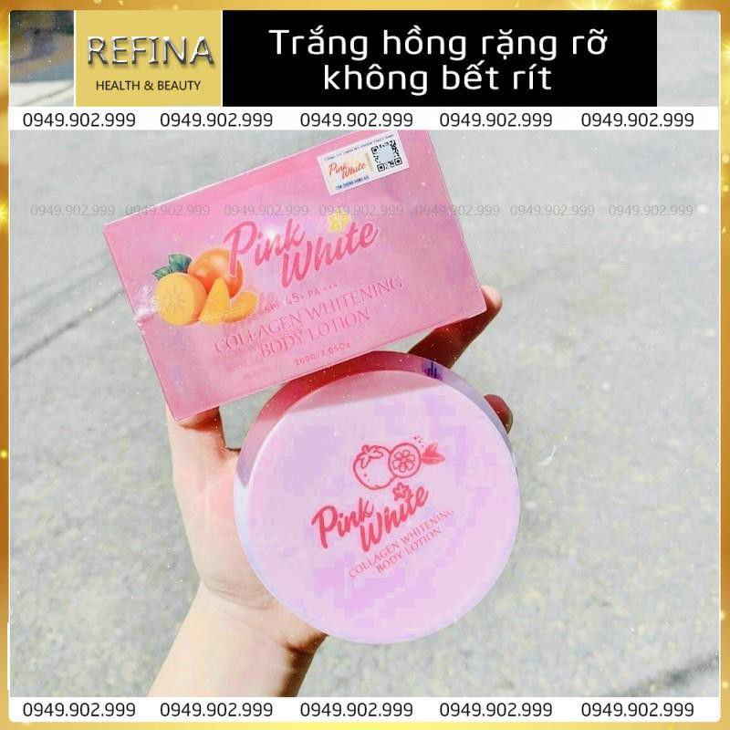 Kem Trắng Da Body Pink white💖FREE SHIP💖 collagen whitening