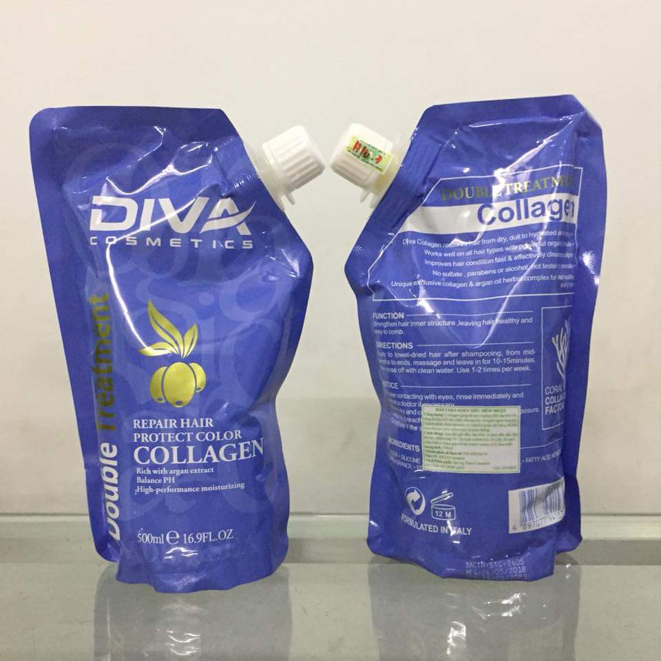 DẦU HẤP Ủ TÓC DIVA COLLAGEN HAIR REPAIR CHÍNH HÃNG SIÊU MƯỢT (MẪU MỚI) 500ML | BigBuy360 - bigbuy360.vn
