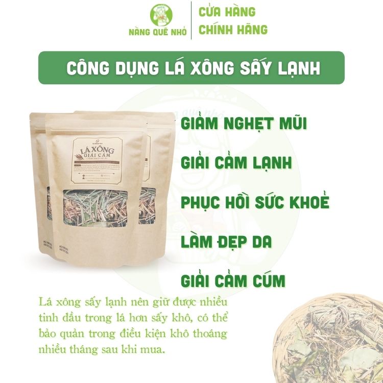 Lá Xông thảo dược Giải Cảm Lạnh Cảm CúmThe Moshav Farm