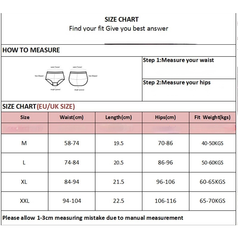 2 Quần lót TAKETALK cotton gợi cảm thời trang dành cho nữ cỡ M-XXL