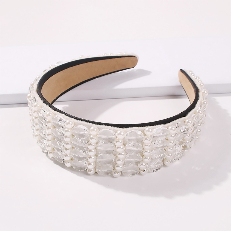 Cài Tóc Đính Hạt Thủy Tinh Trong Suốt Hình Hoa Dành Cho Cô Dâu