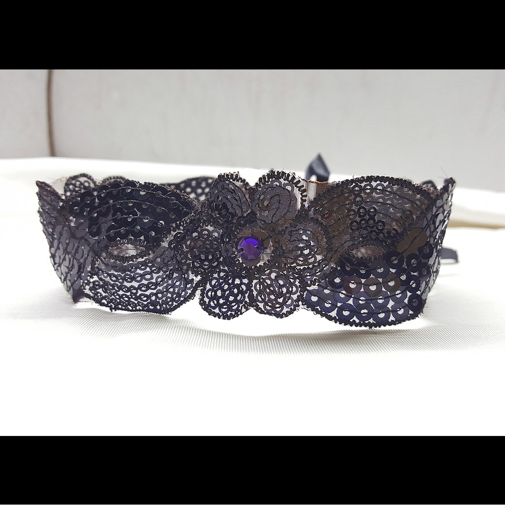 CHOKER ĐEN ĐÁ TÍM - CHOKER ĐA NĂNG