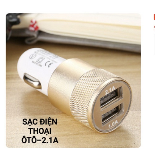 Củ Sạc Nhanh 2 Cổng Usb Dc 2.1a Cho Xe Ô Tô ( Có Hộp Đựng) 88154 Shop Kho Tổng Vp88