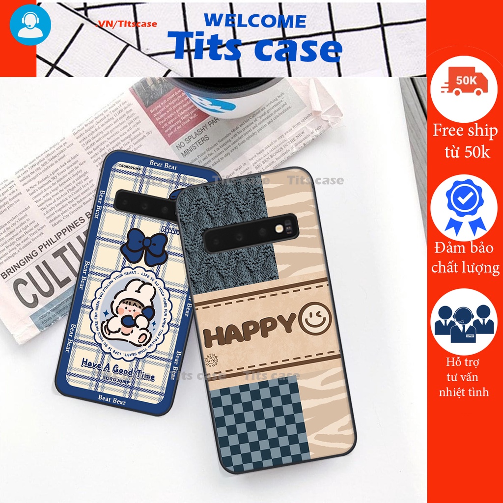 Ốp lưng Samsung Galaxy S10 / S10 PLUS / S10 5G / S10 FE in hình bò sữa, gấu be@r, cute cực  ĐỈNH -  cực CHẤT-  cực COOL