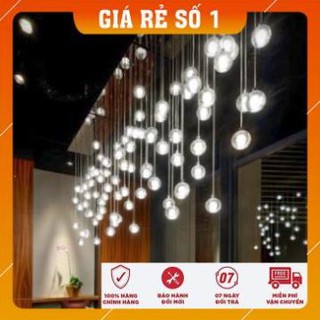 ĐÈN THẢ - Đèn Thả Trần GIỌT NƯỚC PHA LÊ - 1 Bóng