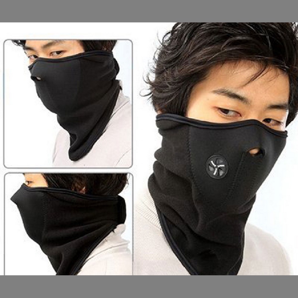 Khẩu Trang Nửa Mặt Chống Bụi Và Gió Unisex Dùng Khi Đi Xe Máy / Trượt Tuyết