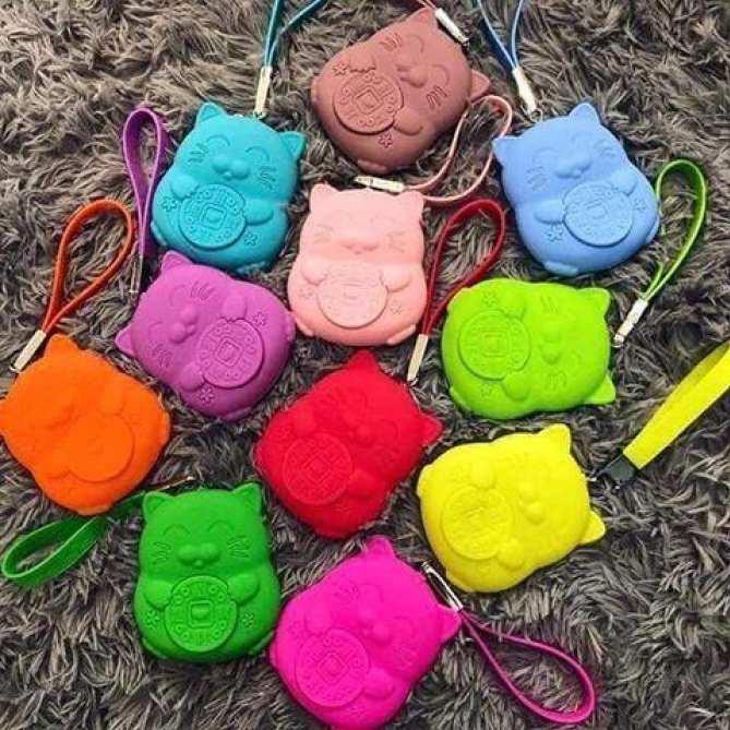 Bóp nữ đựng tiền xách tay hình con mèo loại xịn có dây treo dễ thương -hàng loại 1