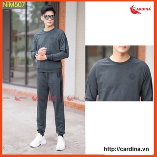 Đồ Bộ Nam 𝐂𝐀𝐑𝐃𝐈𝐍𝐀 Bộ Nỉ Thu Đông Chất Cotton Da Cá Cao Cấp Dáng Thể Thao Trẻ Trung Năng Động - NiM5