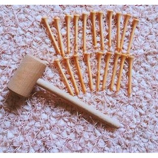 Set búa và 20 đinh gỗ