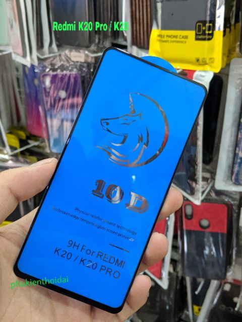 Cường lực 10D thế hệ mới cho Redmi K20 Pro / K20 / Mi 9T  full màn bóng đẹp ôm màn 2.5D