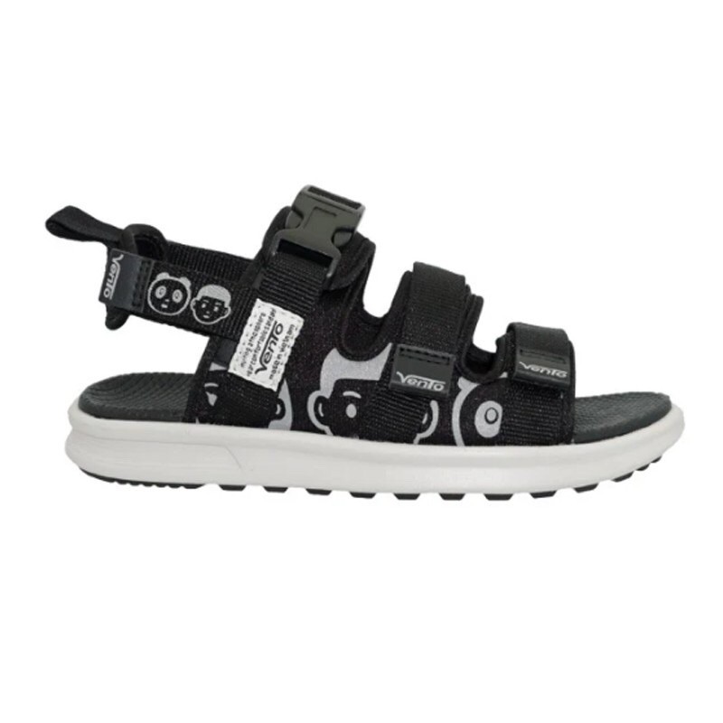 Giày Sandal Vento Nb80 Đen hoạ tiết thời trang