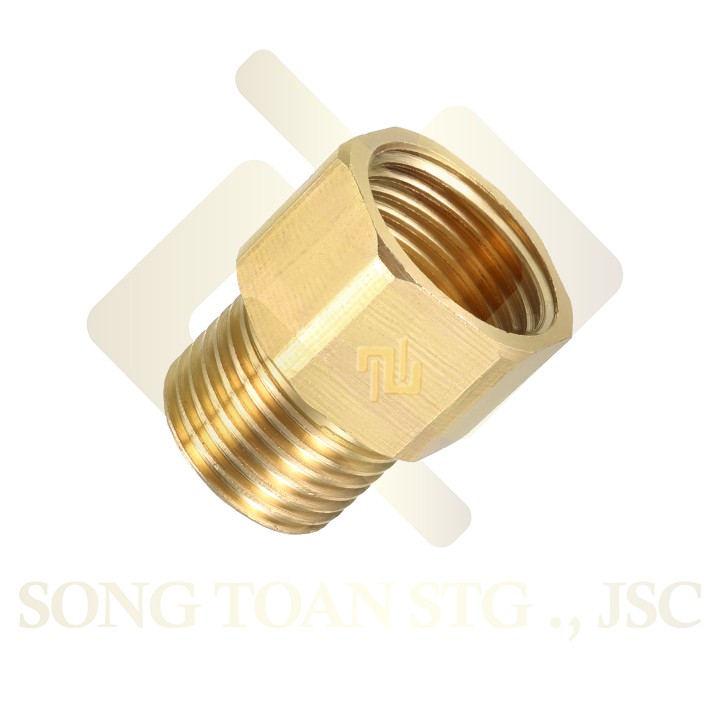 [LƠ REN ĐỀU] Khớp nối ren trong ren ngoài dân dụng BSP hệ G - Bằng đồng (Brass Adaptor female to male) Sơ mi cả rá ngược