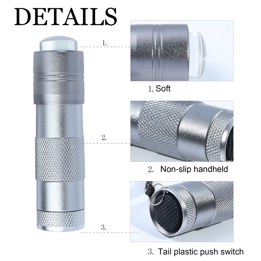 Máy Hong Khô Sơn Móng Tay Mini Bằng Tia UV Chuyên Dụng Chất Lượng Cao|Sơn Móng Tay Cảm Ứng Nhanh Chóng Bằng Silicon Mềm Với Đèn Led UV