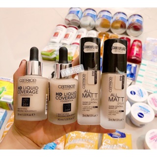 Kem nền Catrice HD Liquid 24h & KEM NỀN CATRICE ALL MATT PLUS 18h