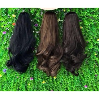 Tóc giả ngoạm xoăn lửng 40cm ( hình thật )