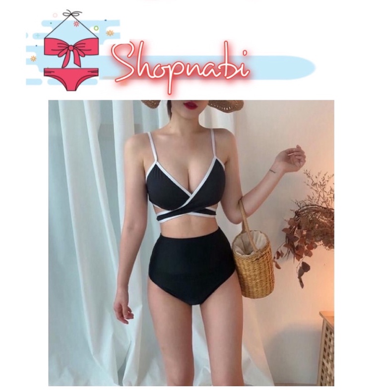 Bikini áo 2 dây cột chéo