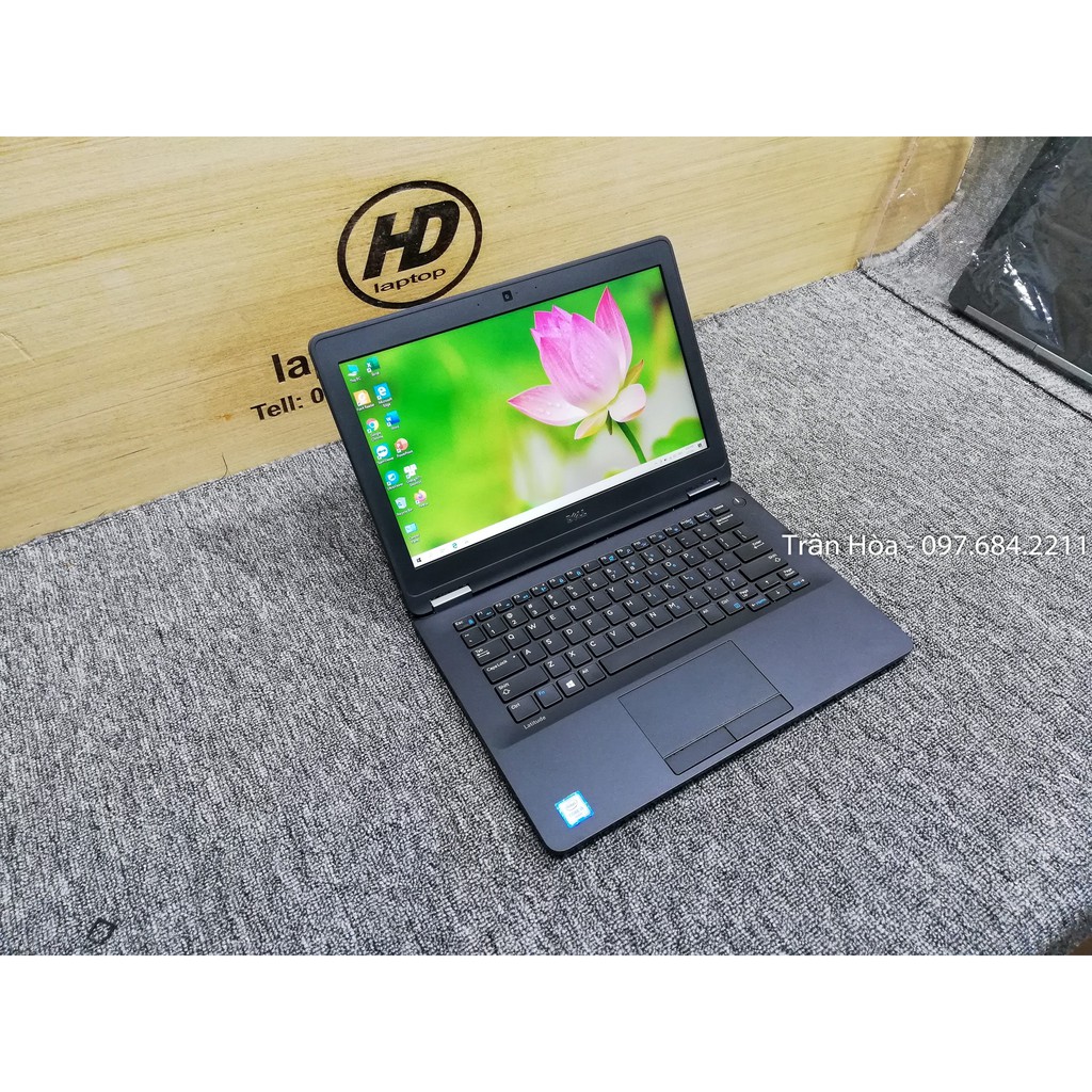 [Laptop Dell 12.5inch mỏng nhẹ] - Dell Latitude E7270 - Core i5 6300u, Ram 8GB, ổ SSD 256GB, vỏ nhôm.