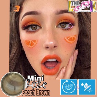 CONTACT LENS MÀU PEACH BROWN - CAM ĐÀO - TỰ NHIÊN - ÁP TRÒNG - 0 ĐỘ