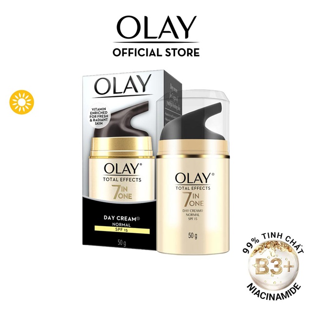 Kem Dưỡng Ban Ngày Phục Hồi &amp; Ngăn Ngừa 7 Dấu Hiệu Lão Hóa OLAY TOTAL EFFECTS 50G