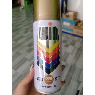 sơn xịt Win 228 Gold đồng