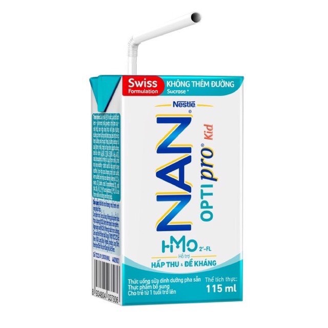 [HSD T9-2021] Thùng 36 Hộp Sữa Dinh Dưỡng Pha Sẵn NESTLE NAN OPTIPRO Kid 115ml/Hộp