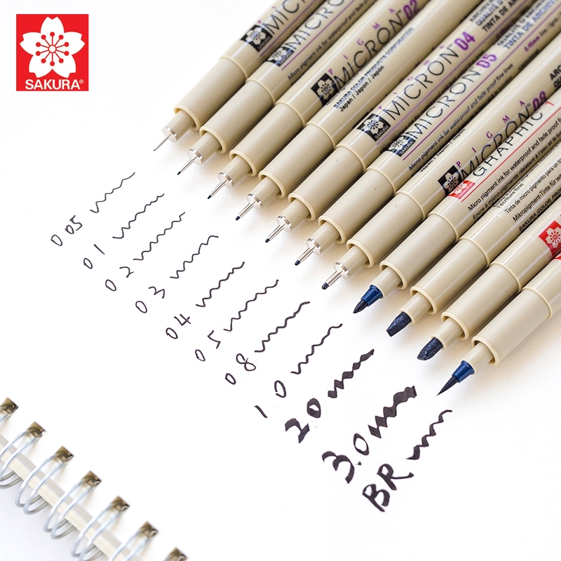 Bút vẽ màu nước Sakura Pigma Micron 005 tiện dụng chất lượng cao