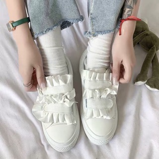 [ORDER] Giày ullzang quả dâu viền bèo