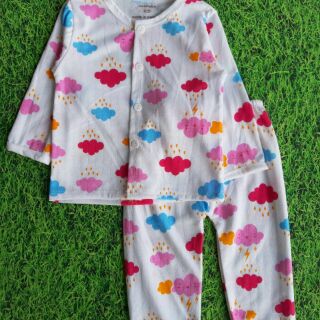 Bộ cotton giấy dài tay cho bé
