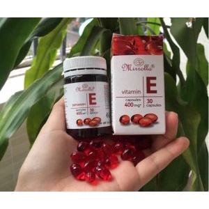 Vitamin E 400mg Mirrolla Nga 30 viên - Vitamin E đỏ của Nga