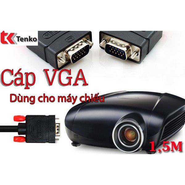 [Mã ELFLASH5 giảm 20K đơn 50K] Cáp VGA 1,5m chính hãng UNITEK Y-C503A