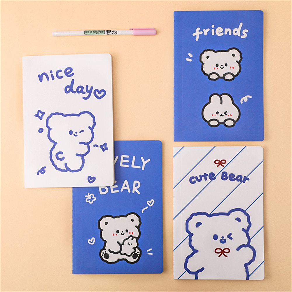 PEWANY Sổ Tay Lên Kế Hoạch Khổ A5 In Họa Tiết Gấu Dễ Thương Tiện Dụng