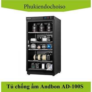 Tủ chống ẩm Andbon AD-100S (dung tích 100 lít )-Taiwan . Tặng 01 bộ vệ sinh máy ảnh 8 in 1