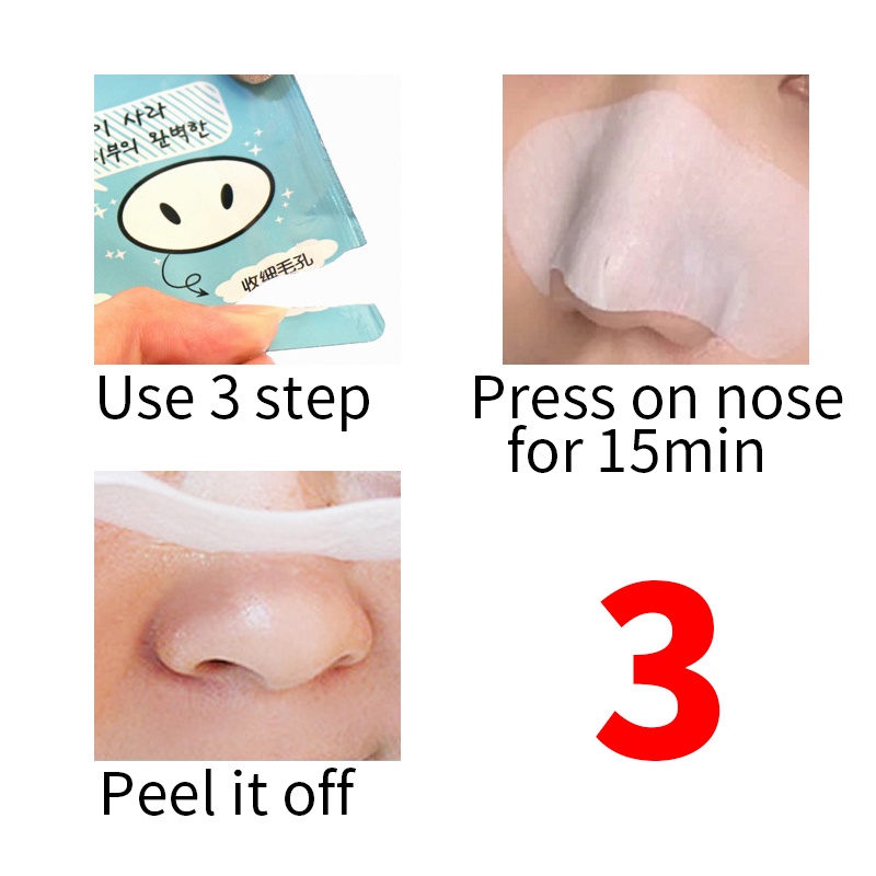 Set 3 mặt nạ mũi PFFEE hỗ trợ giảm mụn đầu đen làm sạch sâu lỗ chân lông hiệu quả