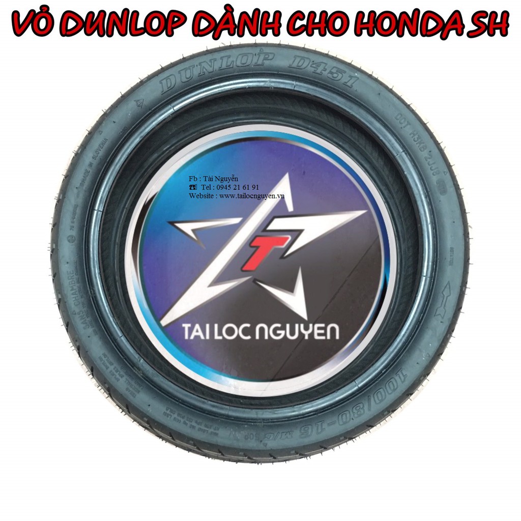 CẶP VỎ DUNLOP D451 DÀNH CHO HONDA SH