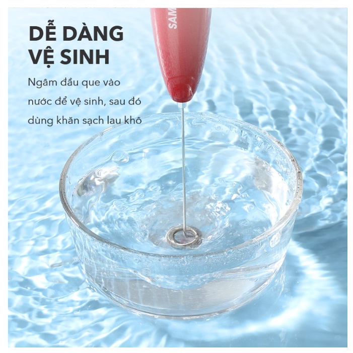 Máy tạo bọt sữa cho các tín đồ yêu thích cà phê cappuchino, latte SAMONO SW-MFB11 - Bảo hành 12 tháng