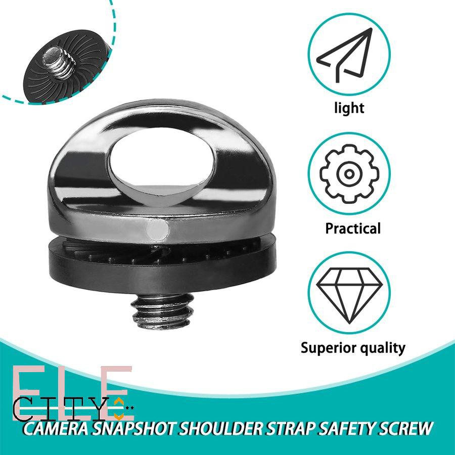 111ele} New 1/4&quot; Screw For DSLR SLR Camera Strap Tripod Quick Release Plate Mount