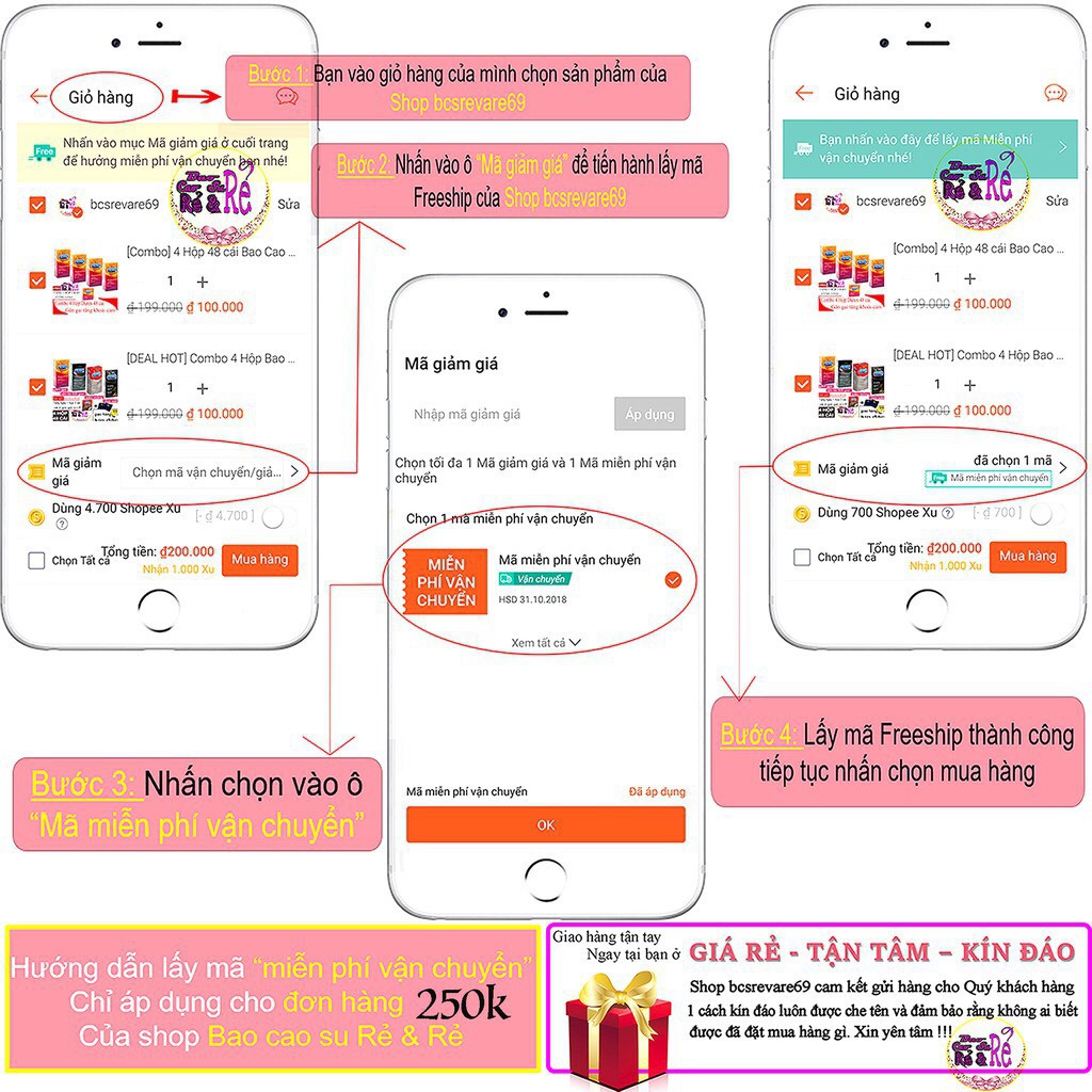 Combo 4 Hộp 48 Cái Bao Cao Su ÔM SÁT Có Cảm Giác Thật Nhất Durex KingTex + 1 Tuýt Gel Bôi Trơn Durex Play