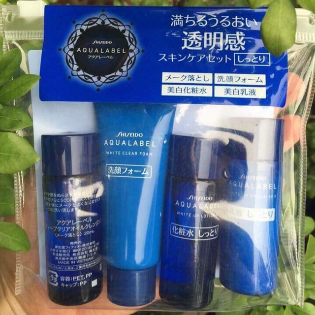 Set dưỡng da mini của Aqualabel Shiseido