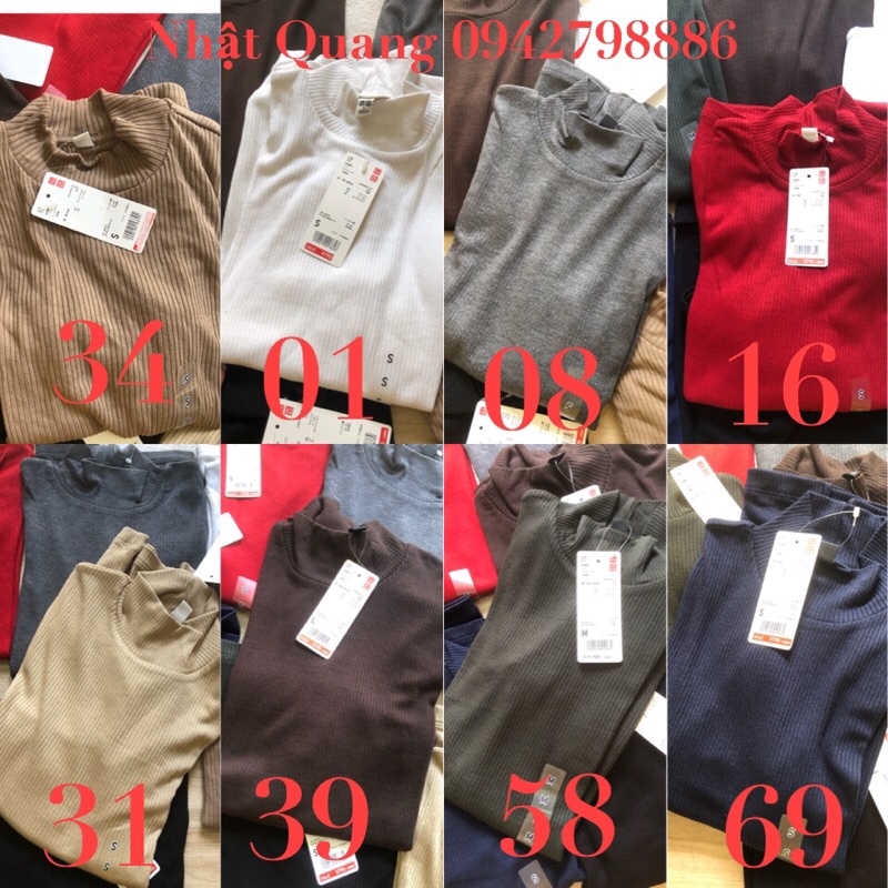 Áo len tăm uniqlo cổ 3p