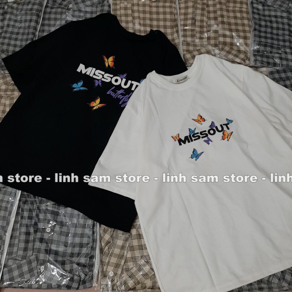 Áo thun in tay lỡ nữ form rộng dáng Unisex - Ulzzang mặc cặp, nhóm, lớp hình BƯỚM MISSOUT BUTTERFLY-AT03 | BigBuy360 - bigbuy360.vn