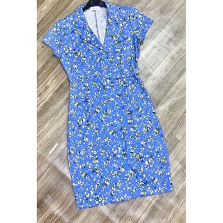 Đầm Hoa C.Key Cổ Vest