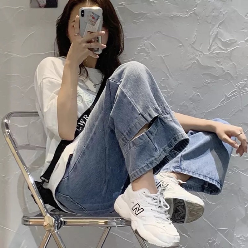 [ẢNH THẬT ĐỘC QUYỀN REPLEI1986] Quần jeans 108 dáng suông, ống rộng | BigBuy360 - bigbuy360.vn