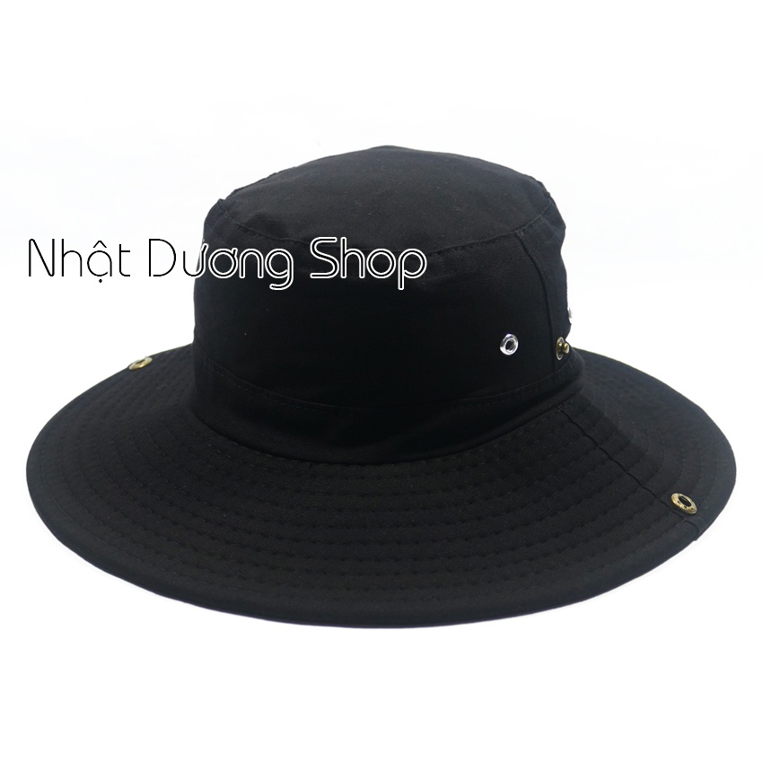 Nón tai bèo, nón bo nam, nón lính mùa hè xanh vành rộng, chống nắng tốt - NBN