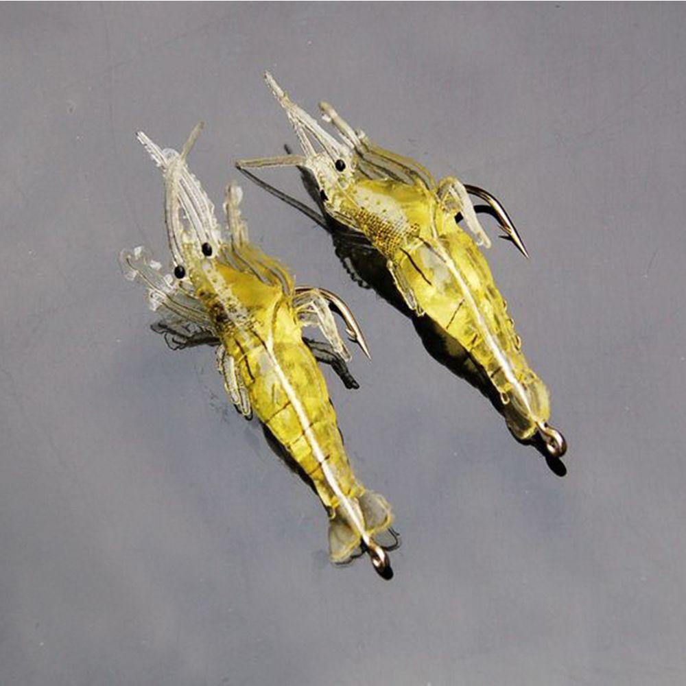 MUVAKO Bộ 10 Mồi Câu Cá Silicone Phát Quang Hình Giun Sinh Học